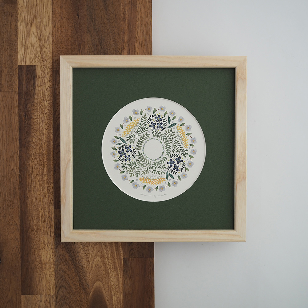 水彩ポスターフレーム付とステーショナリーセット（よりみち）